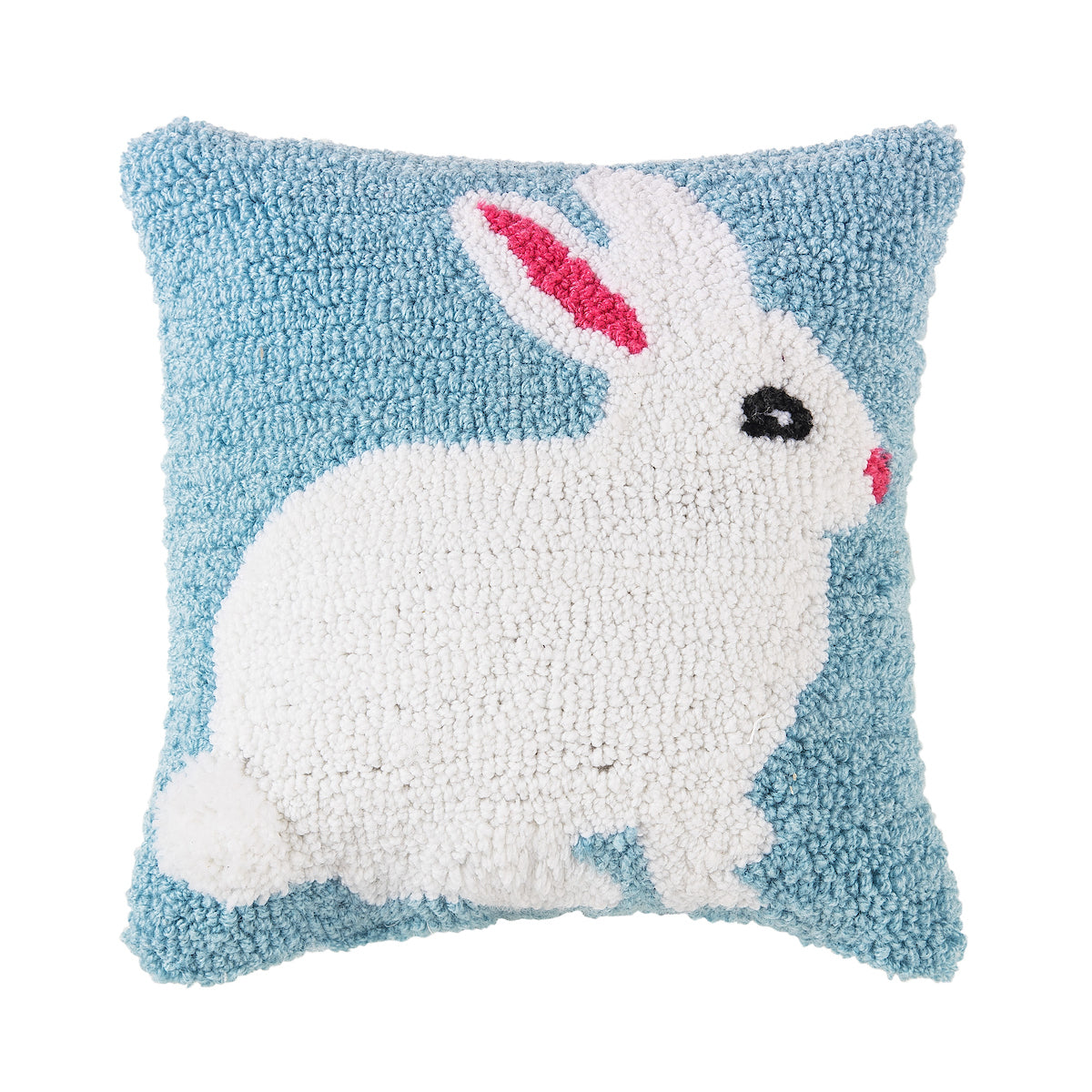 Easter Bunny Hooked Mini Pillow
