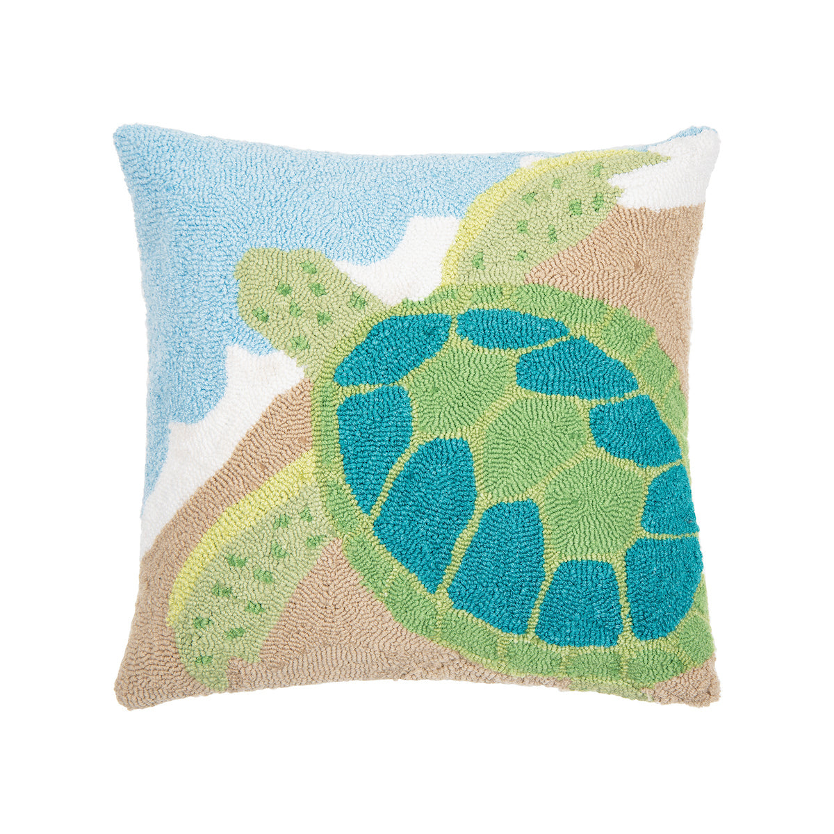 Turtle In Sand Pillow