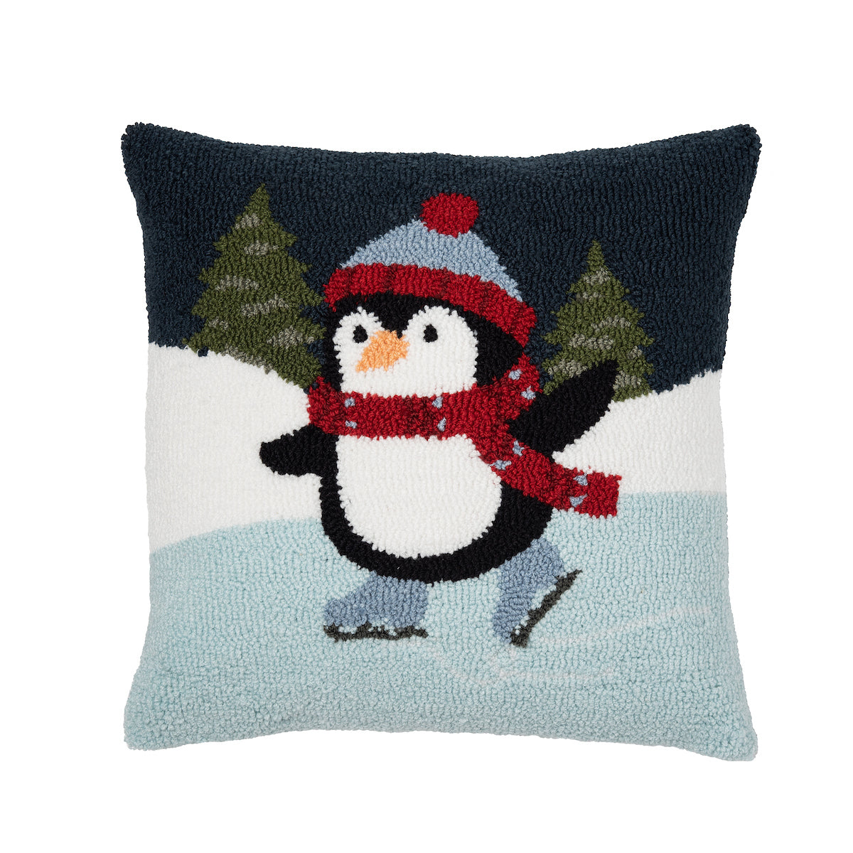 Skating Penguin Pillow