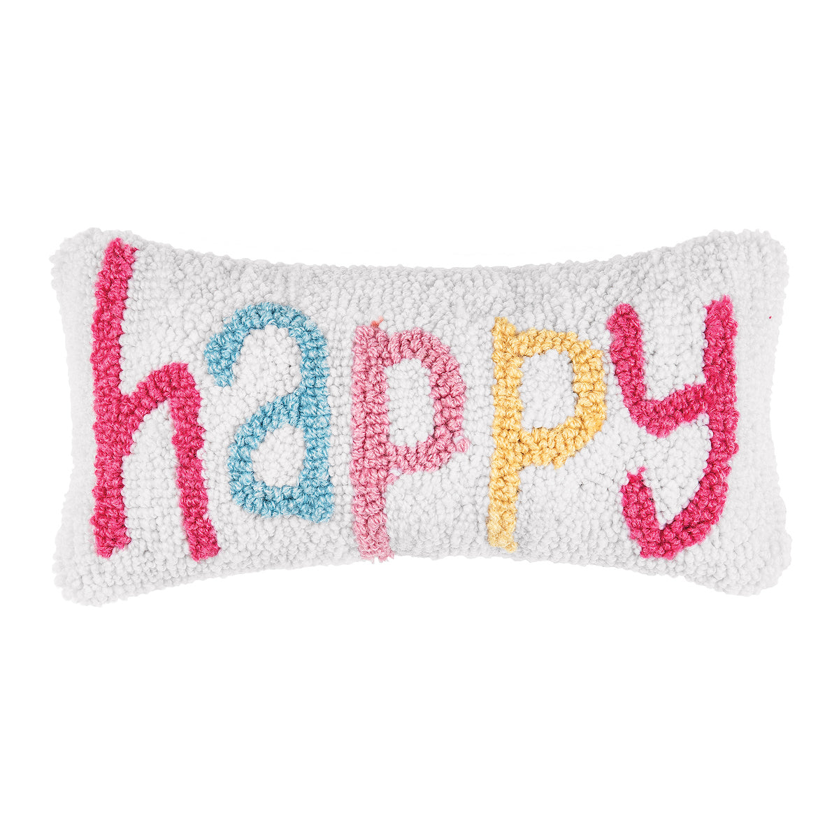 Happy Hooked Pillow