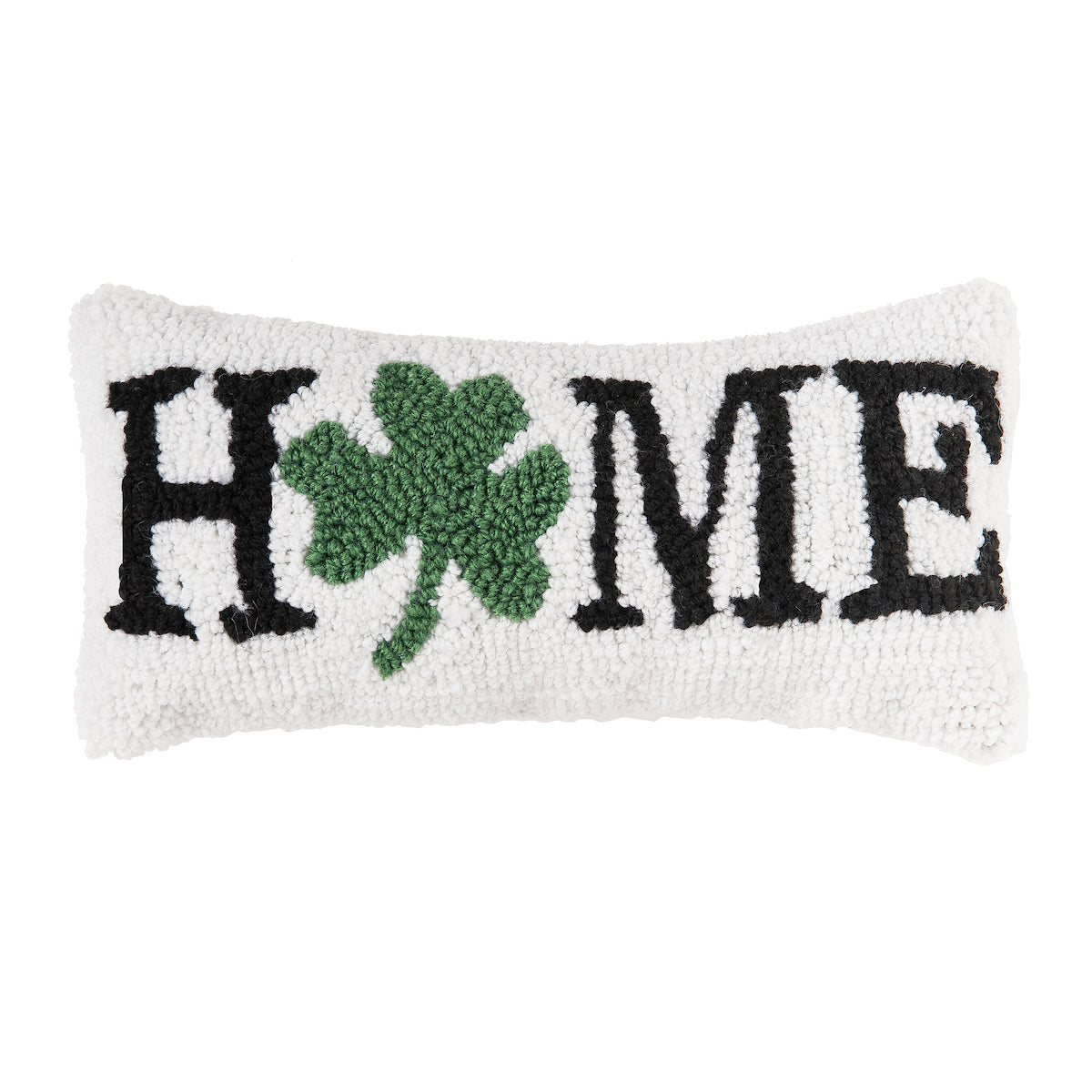 Shamrock Home Hooked Mini Pillow