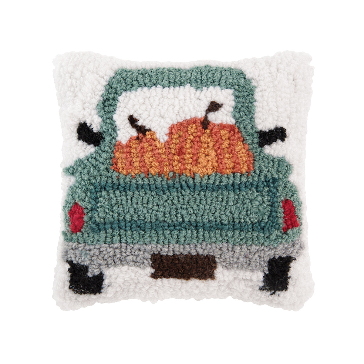 Pumpkin Hooked Mini Pillow