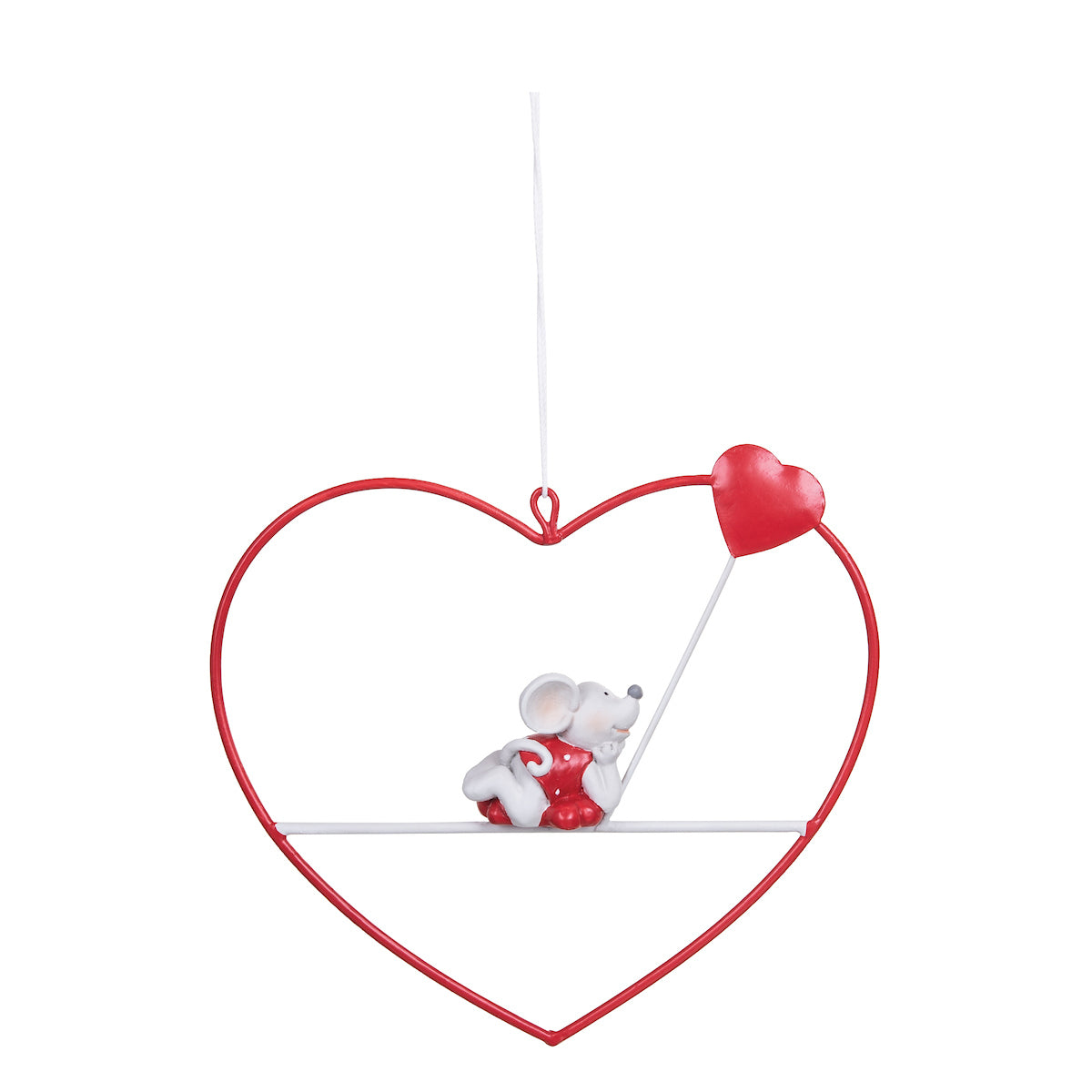 Mouse and Heart Ornament