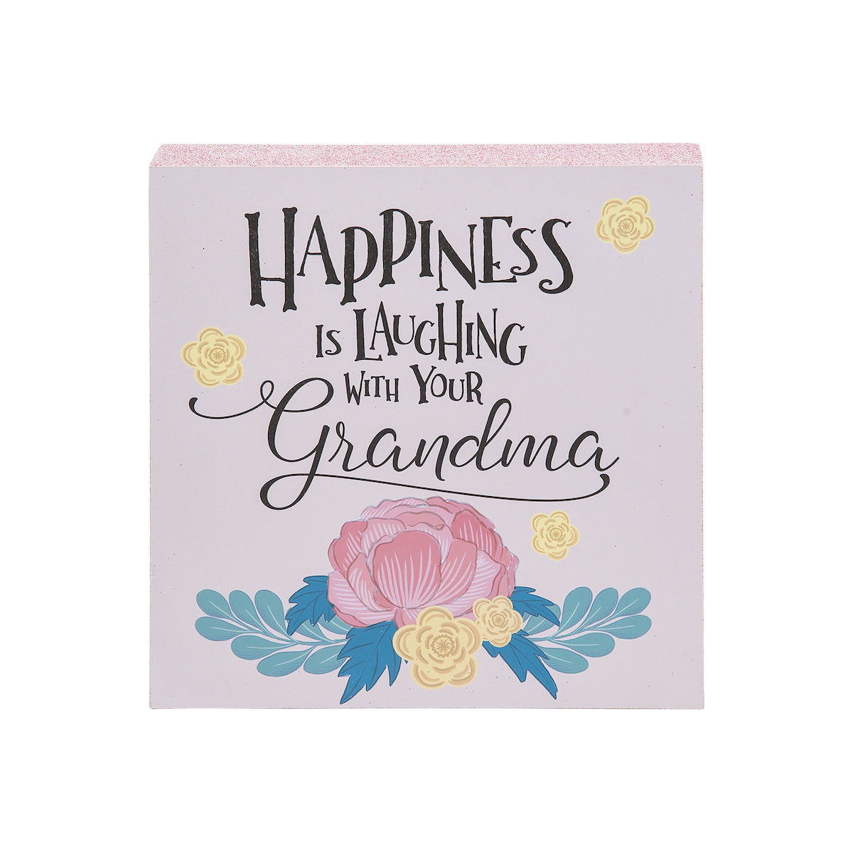 Happiness Is Laughing Wooden Plaque