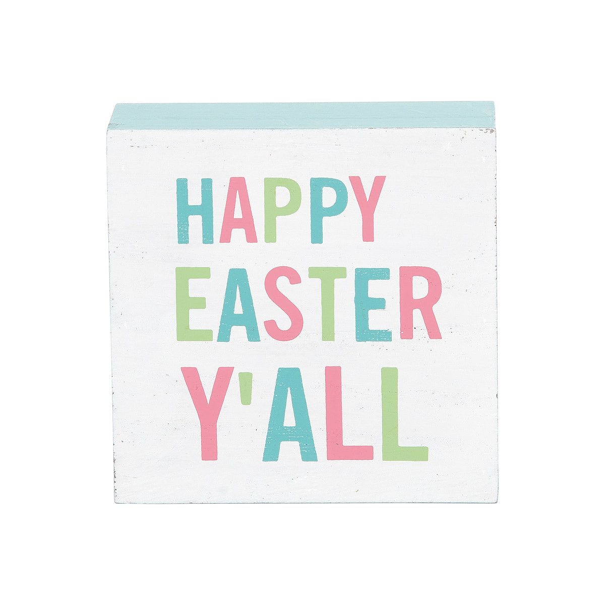 Happy Easter Y'All Wood Block