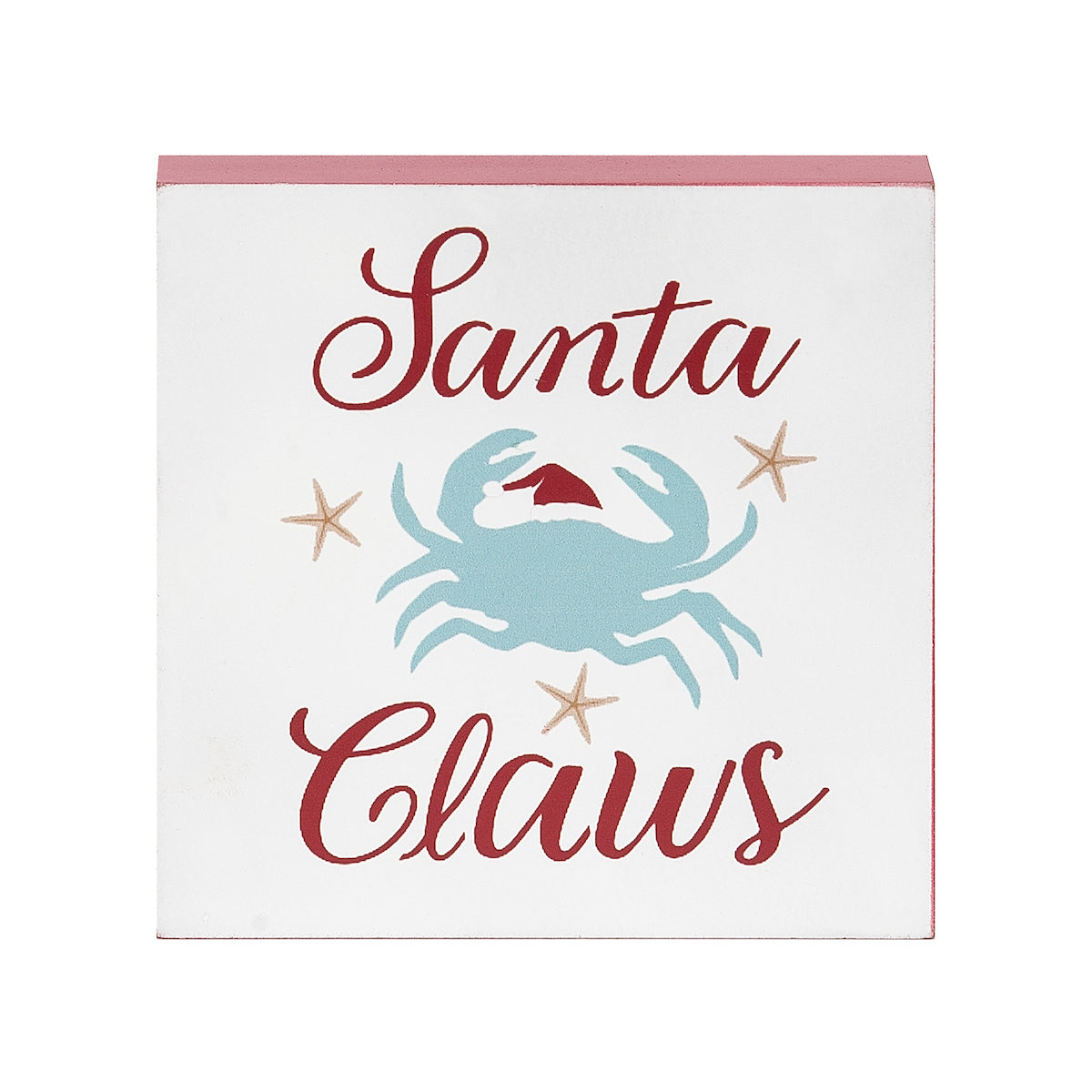 Santa Claws Wood Block