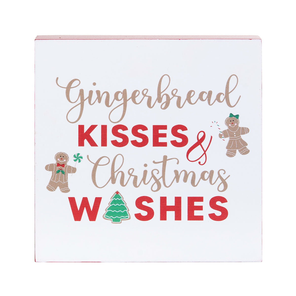 Gingerbread Kisses Shelf Block