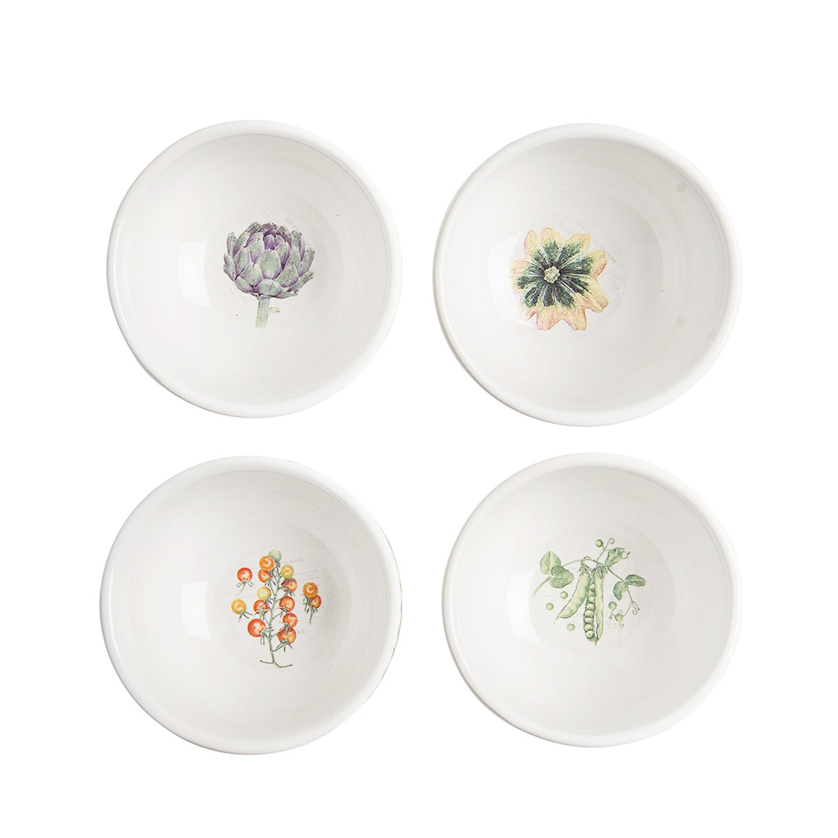 Vegetable Garden Pinch Bowls, Set of  4