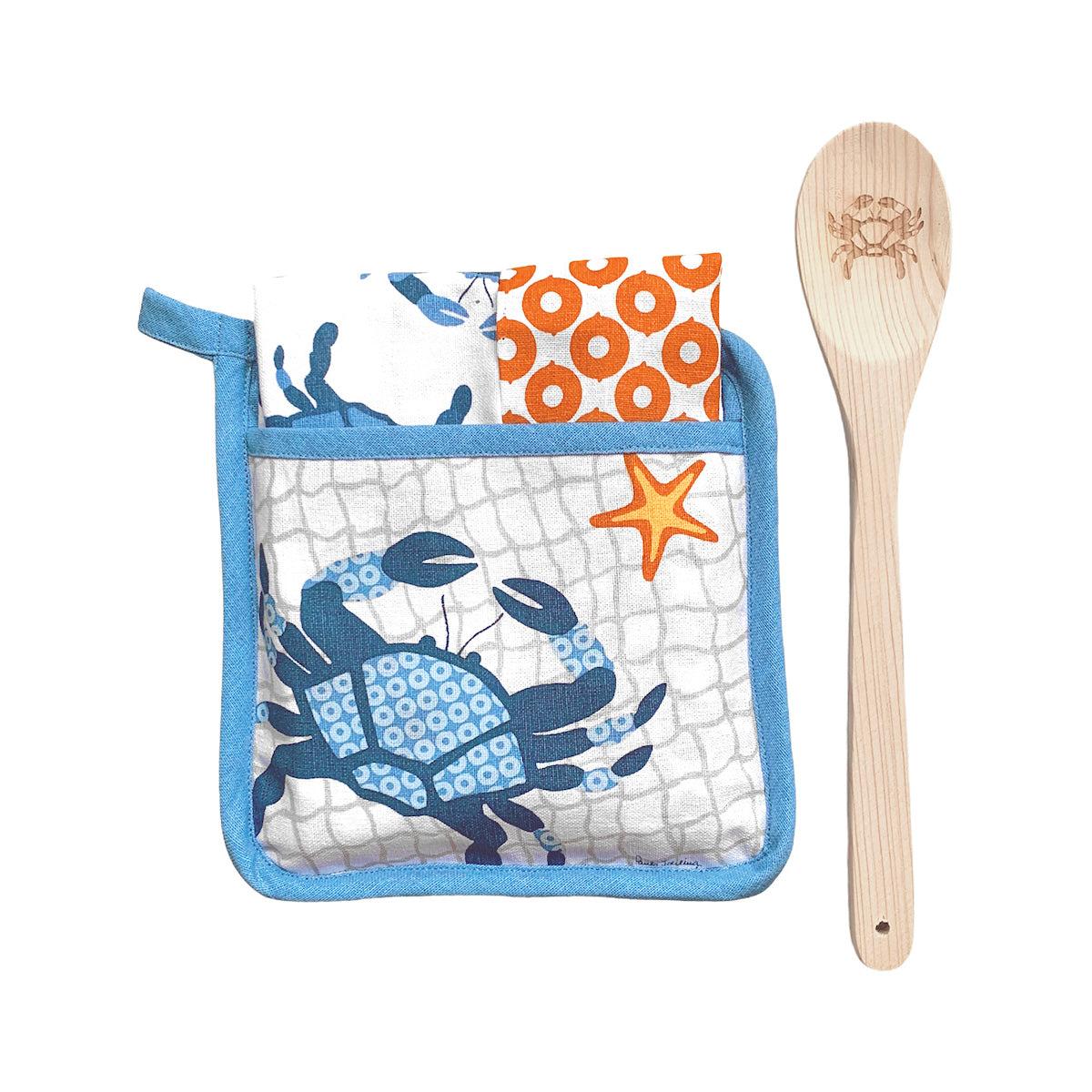 Crab Potholder Set