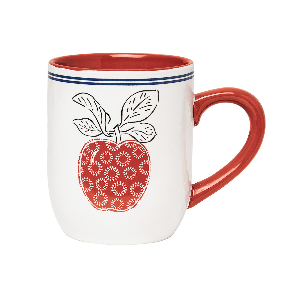 Apple Stripe Mug