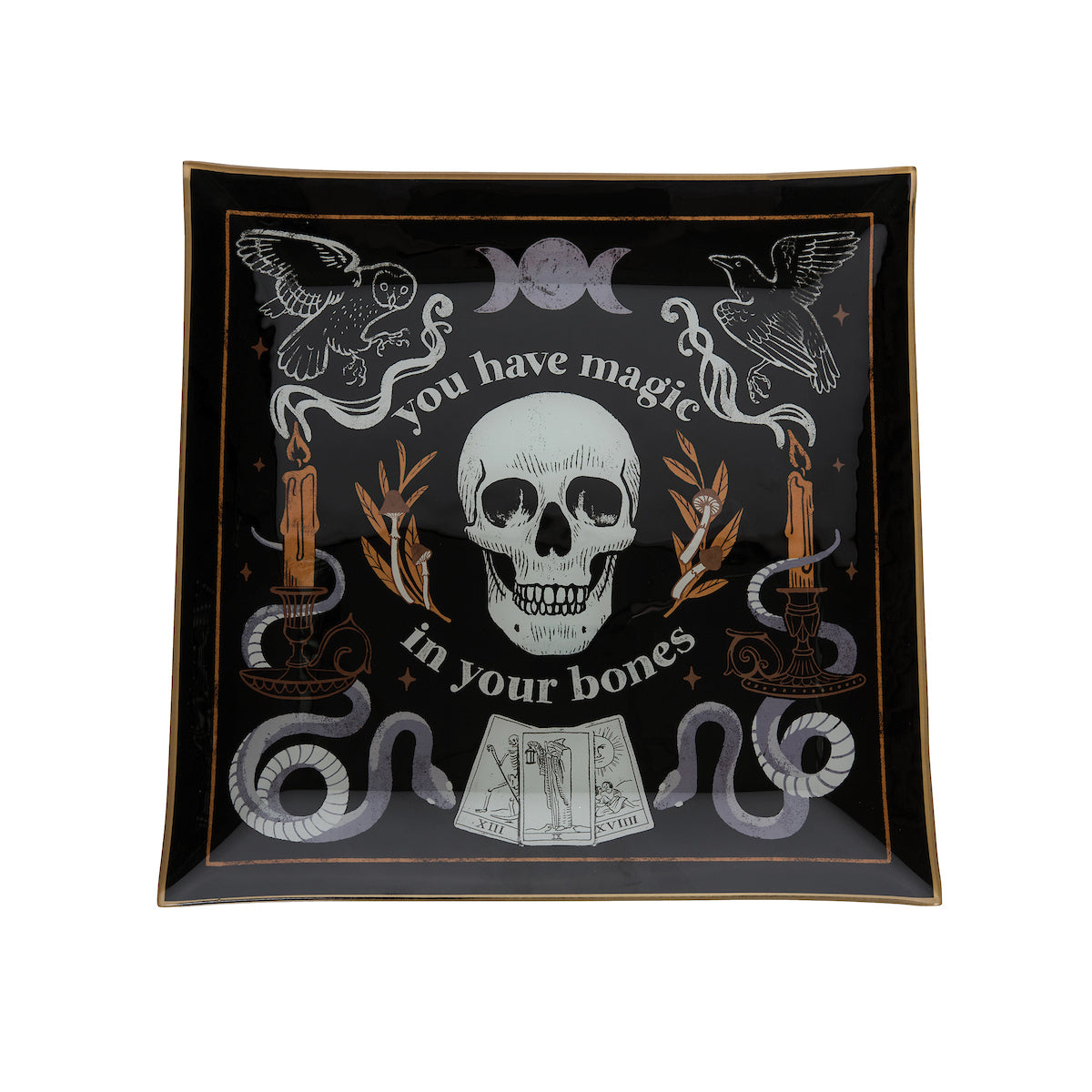 Magic In Your Bones Slump Glass Tray