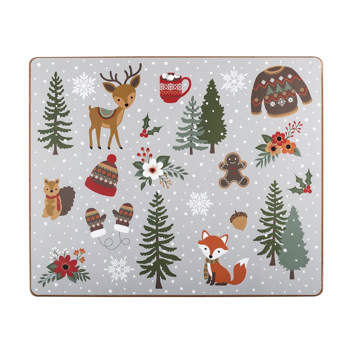 Woodland Christmas Hardboard Placemat