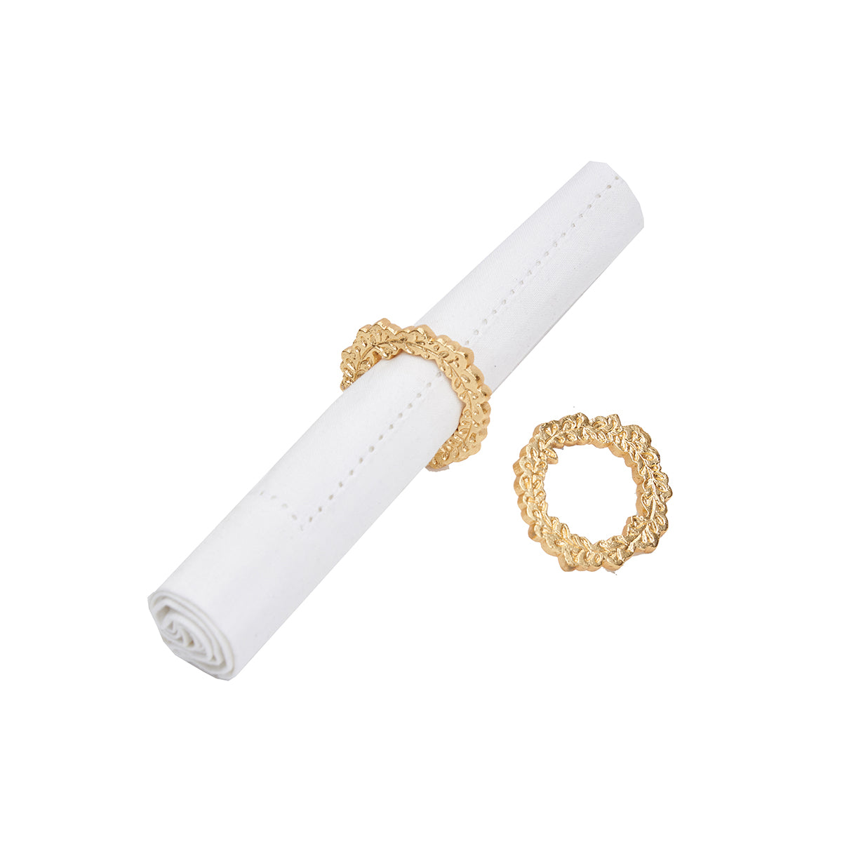 Golden Wreath Napkin Ring