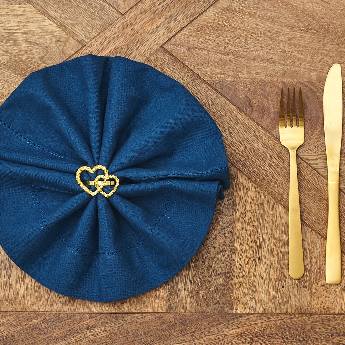 Golden Heart Napkin Ring