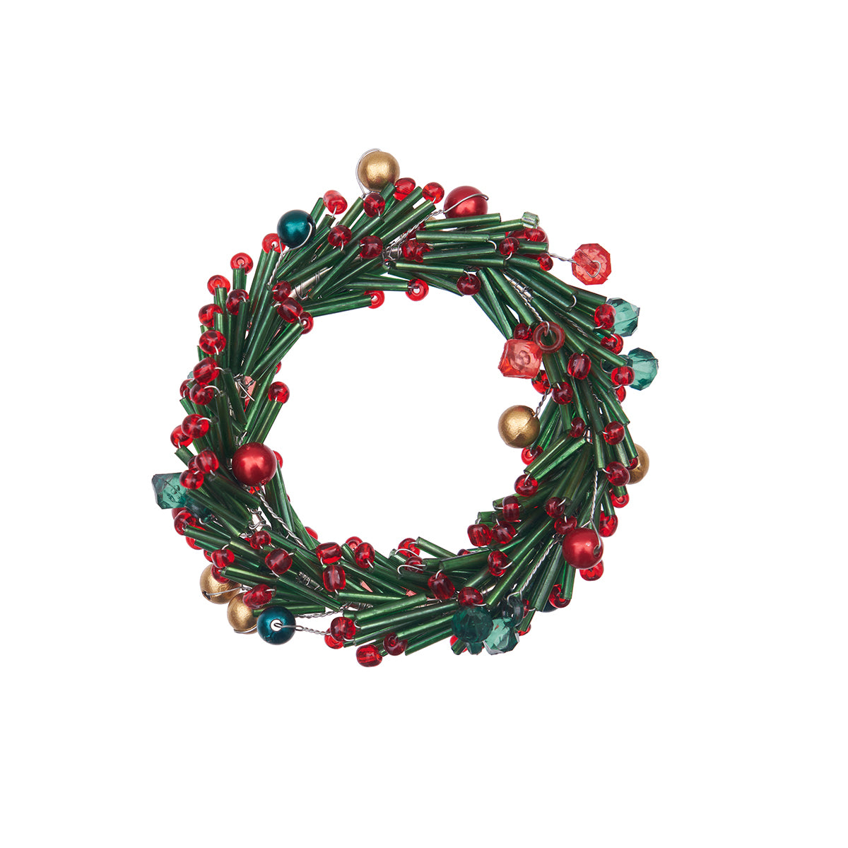 Round Glass Beaded Napkin Ring