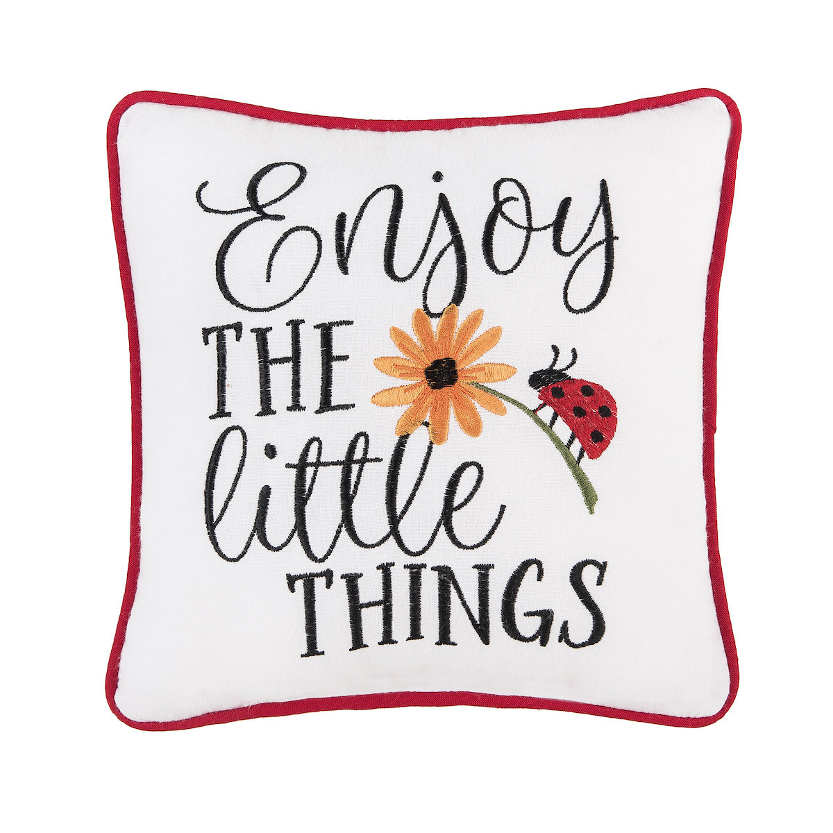 Little Things Ladybug Mini Pillow