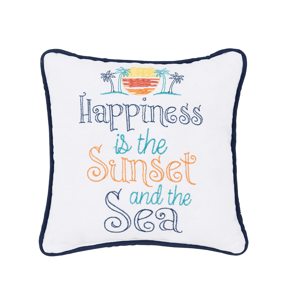 Sunset And The Sea Mini Pillow