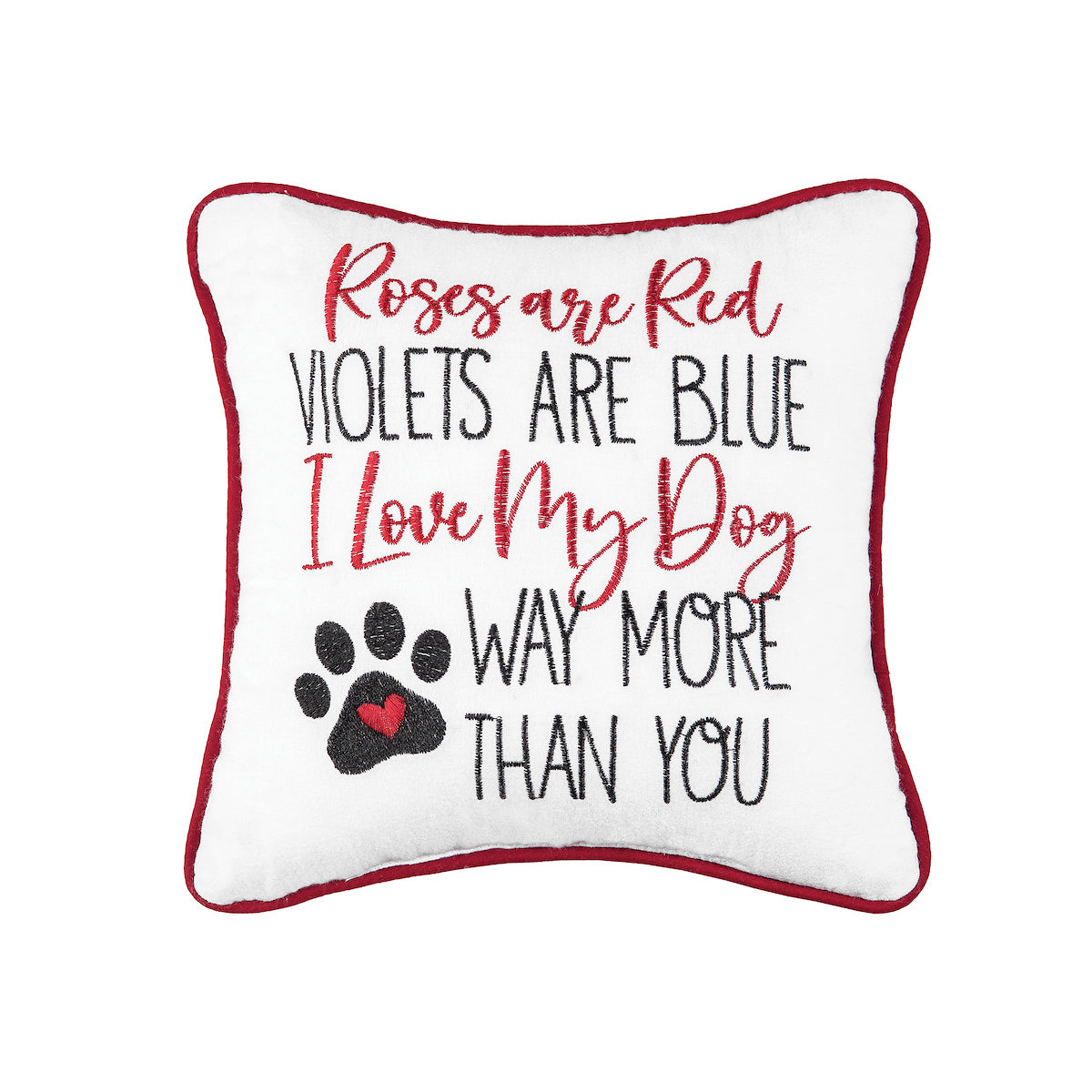 Love My Dog More Mini Pillow