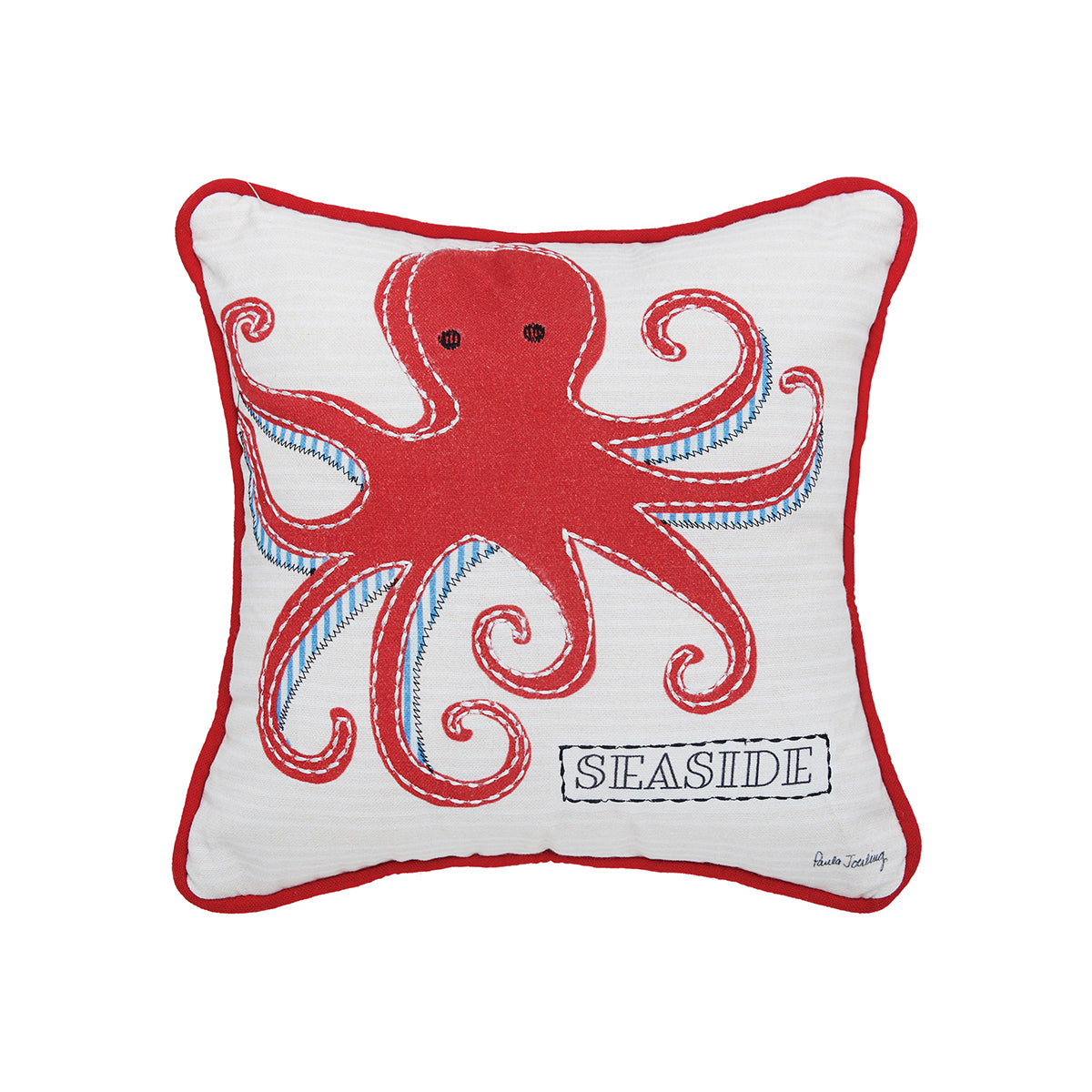 Octopus Seaside Mini Pillow