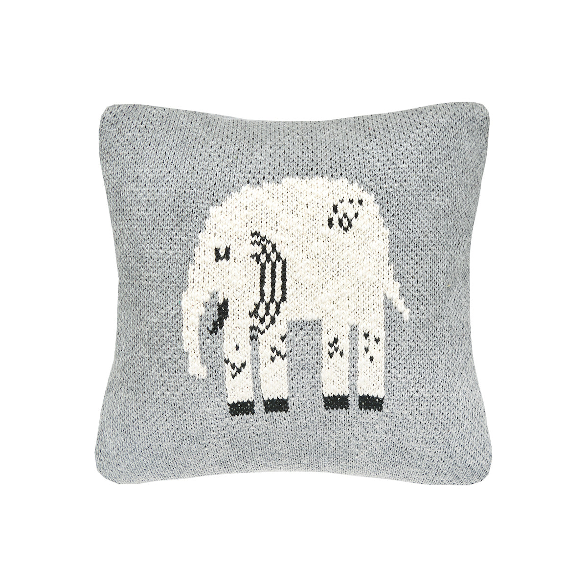 Elephant Knit Mini Pillow
