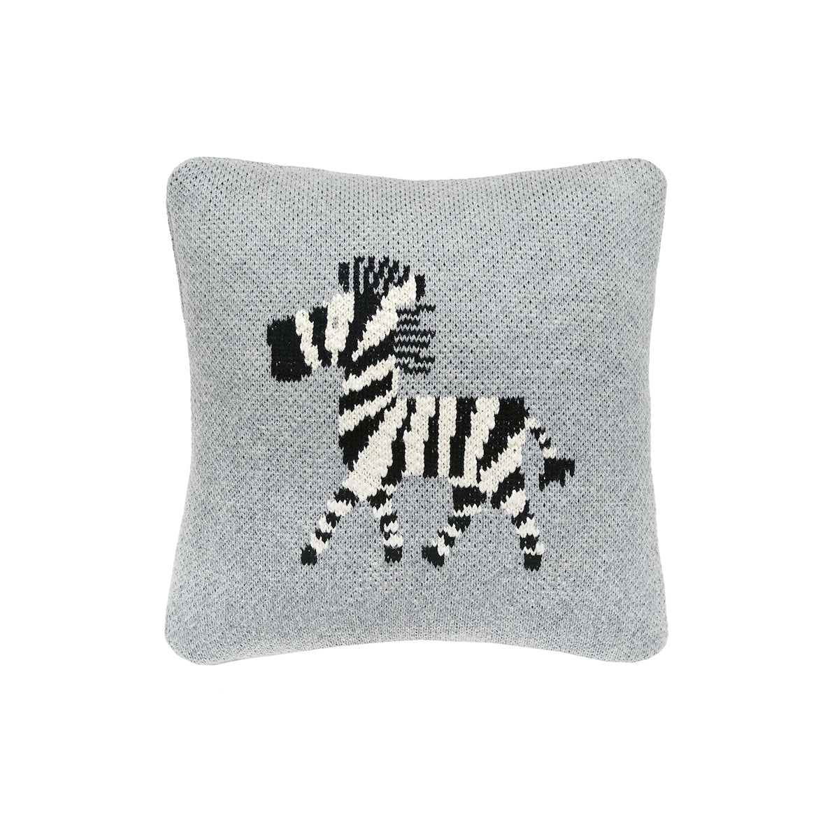 Zebra Knit Mini Pillow