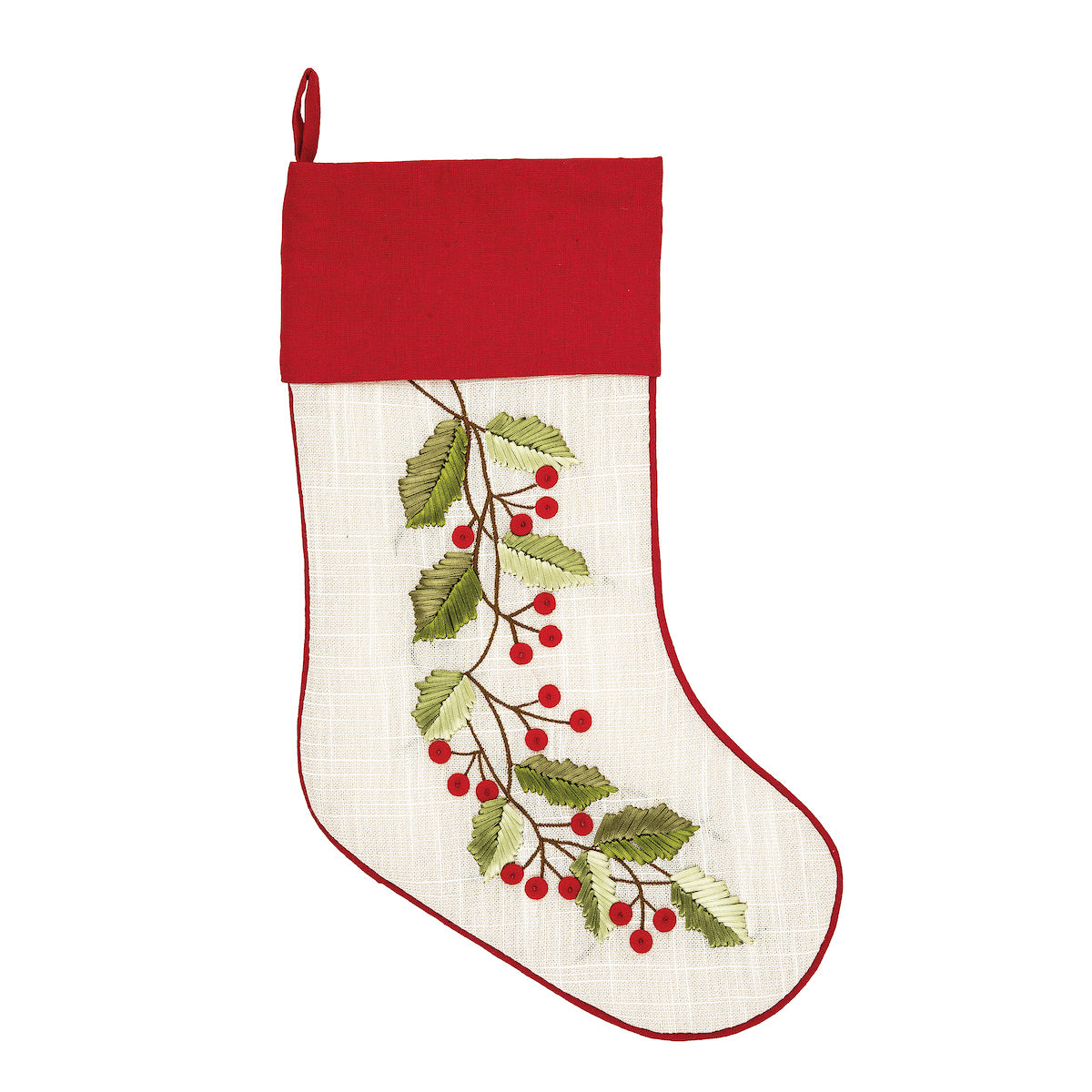 Joy Wreath Stocking