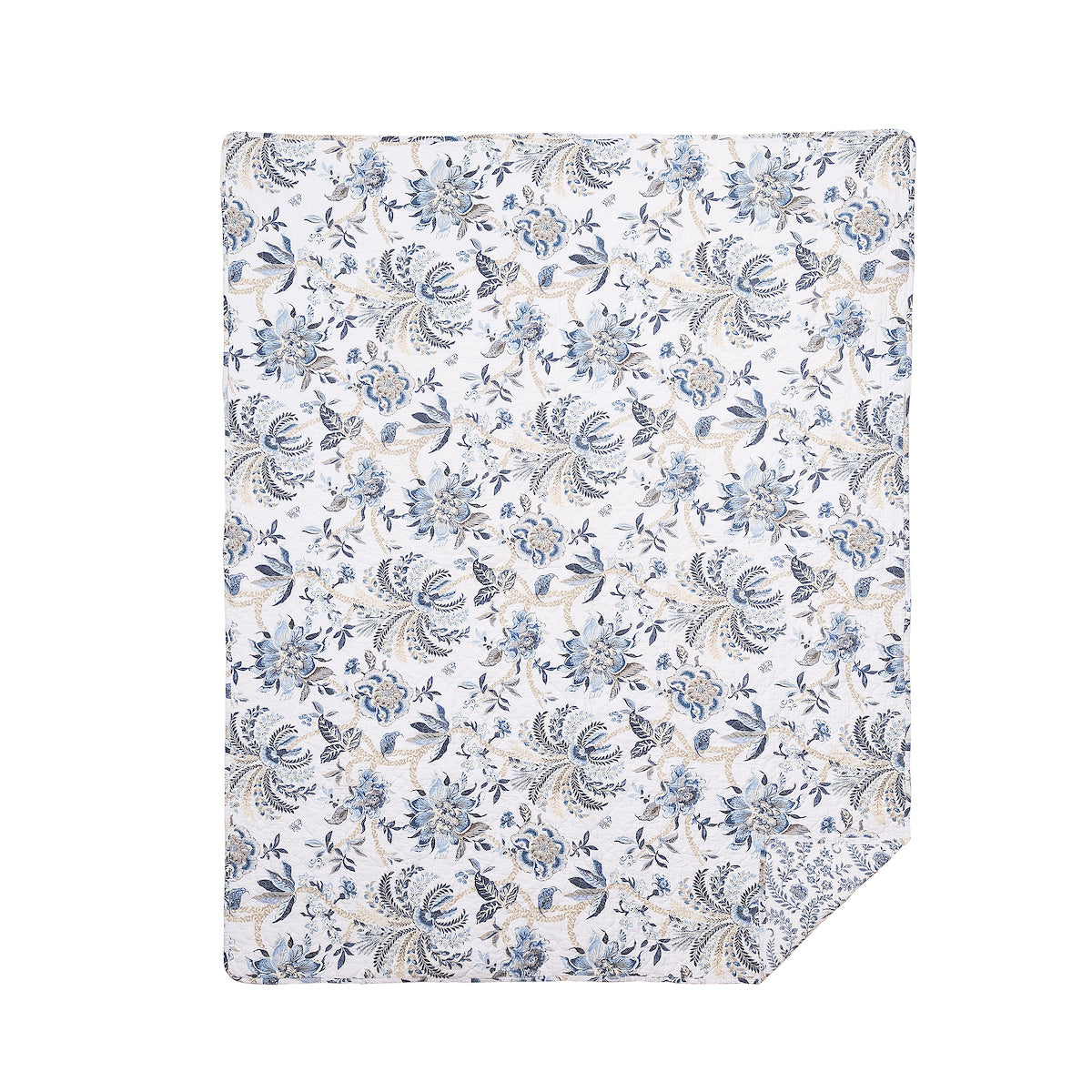 Braganza Blue Throw