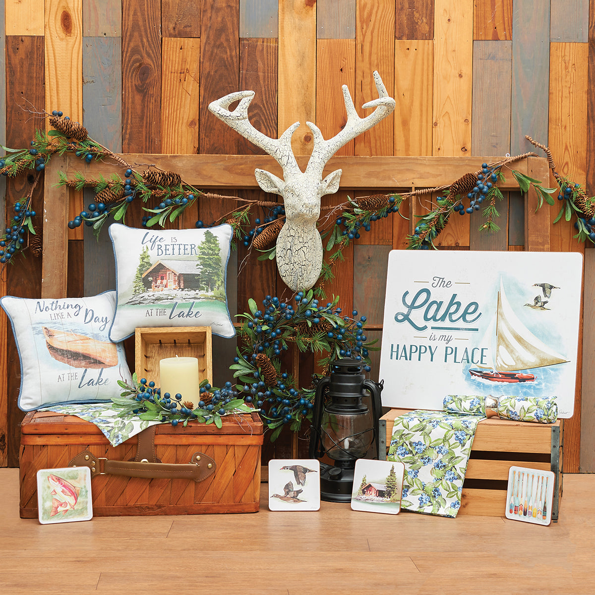 Lakeside Blueberry Table Linens