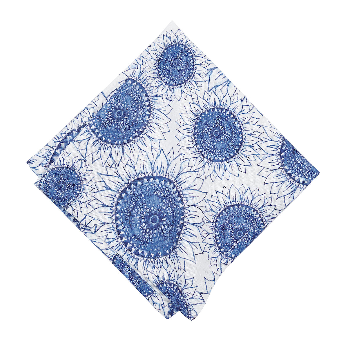 Blue Harvest Sunflower Table Linens
