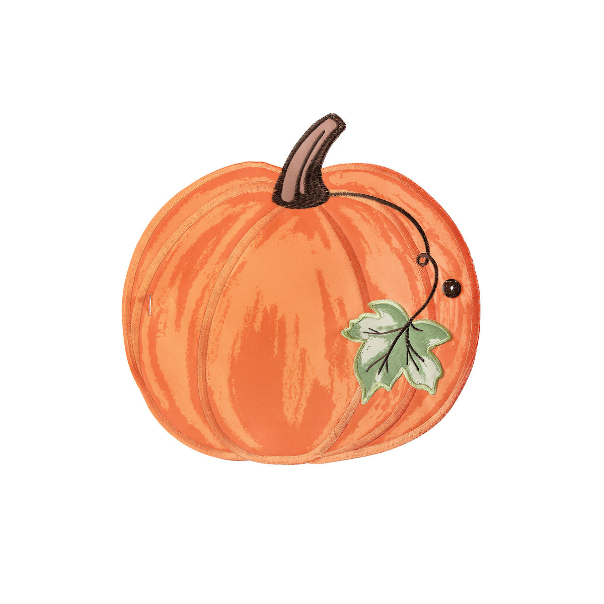 Pumpkin Chain Stitch Shaped Placemat