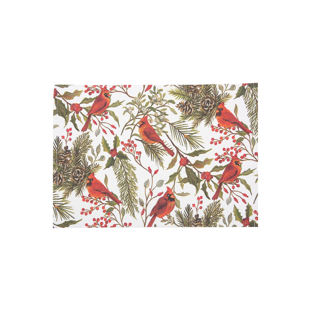 Cardinal Greenery Printed Placemat