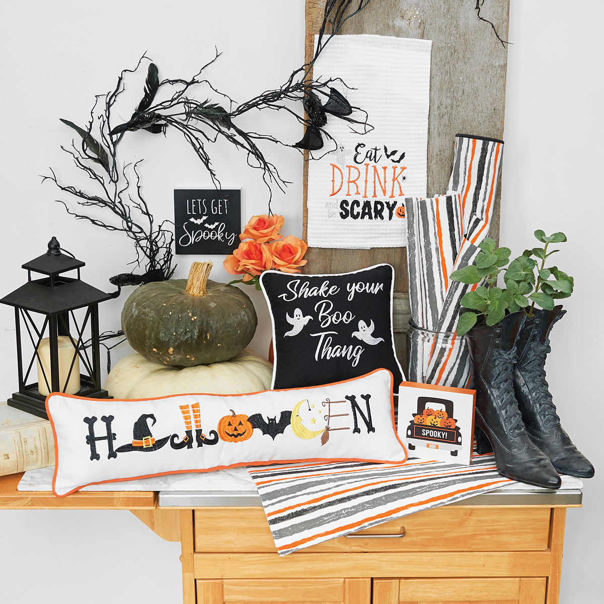 Spooky Stripe Table Linens