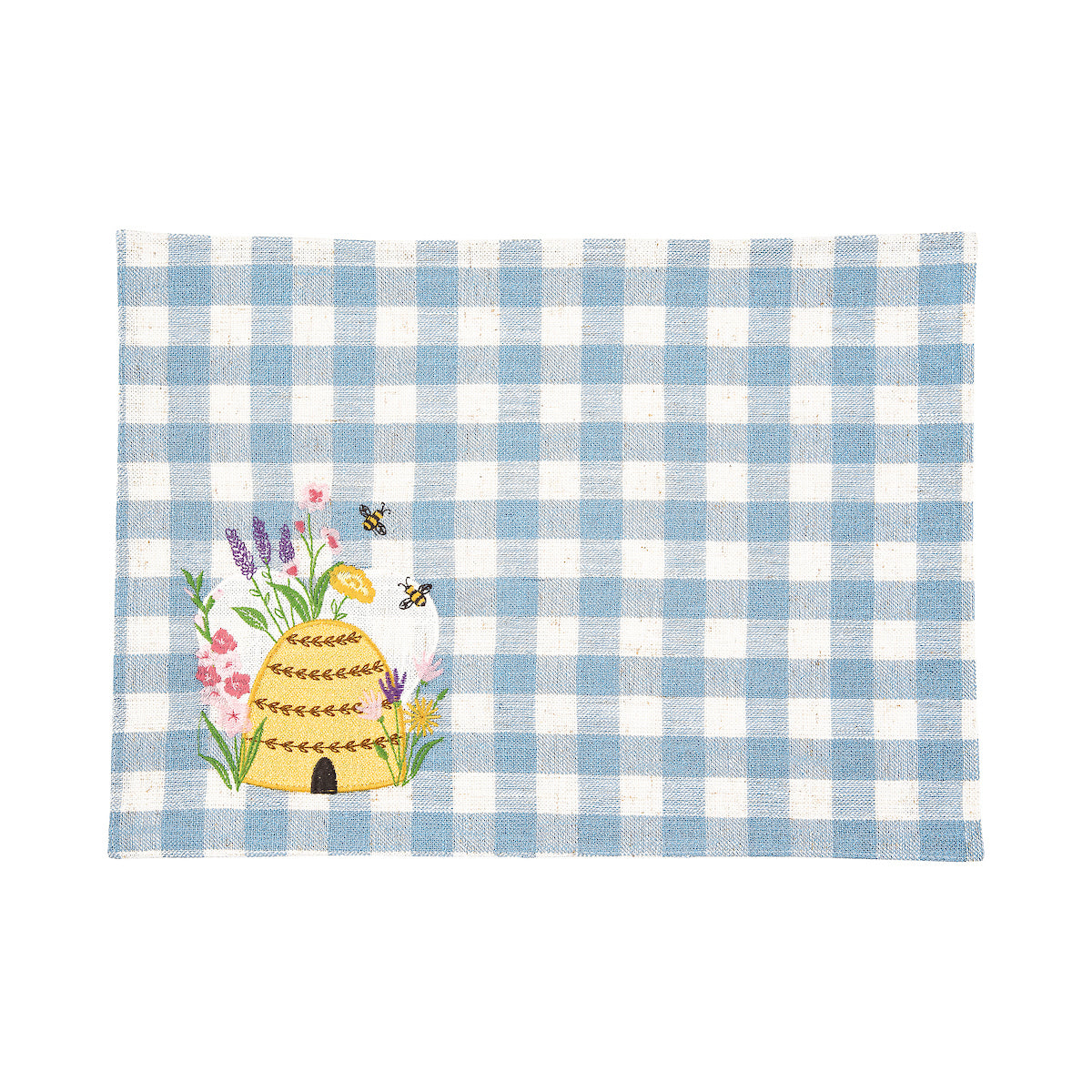 Bee Happy in Blue Table Linens