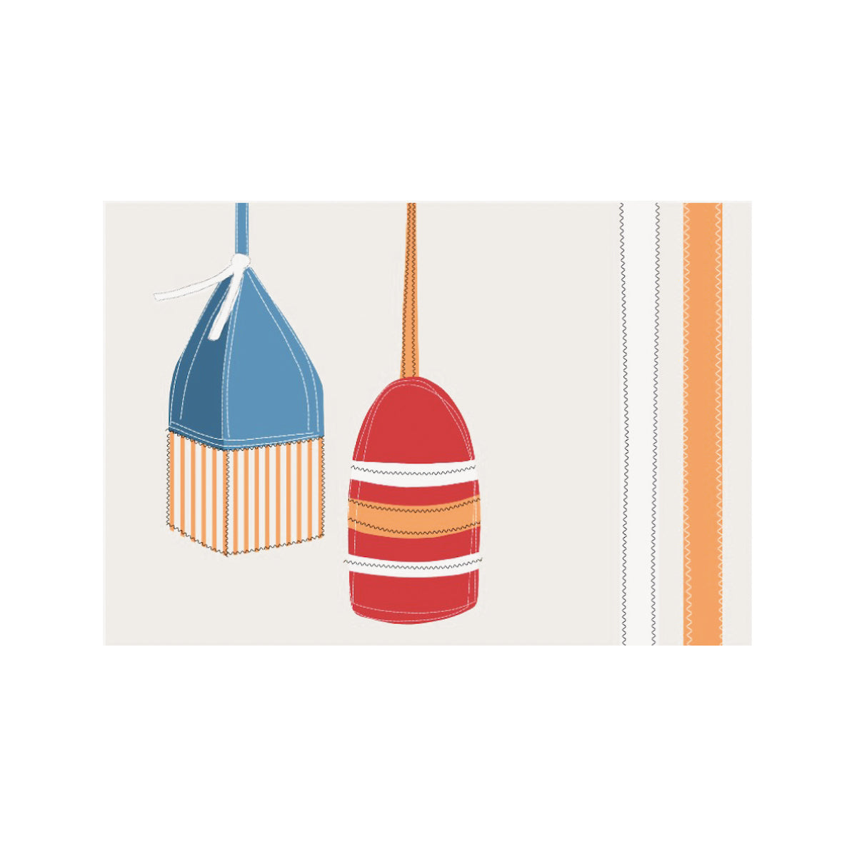 Buoy Stripe Printed & Applique Placemat