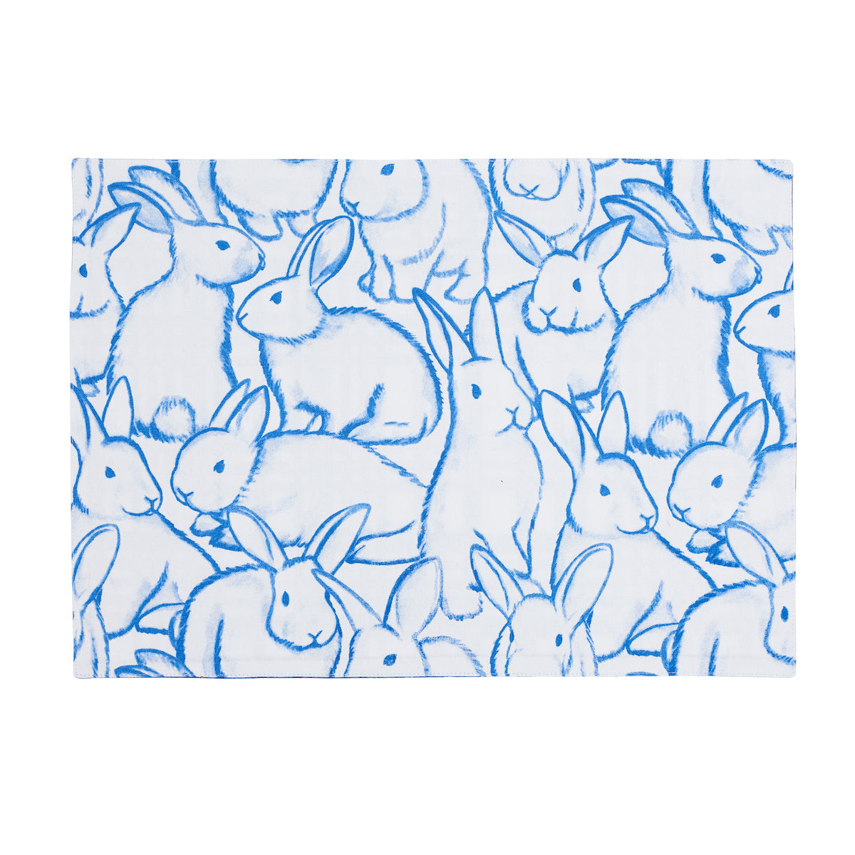 Blue Bun & Plaid Table Linens