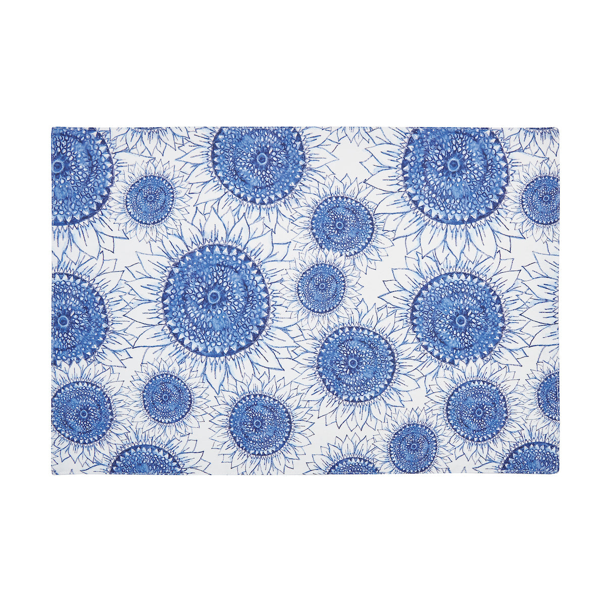 Blue Harvest Sunflower Table Linens
