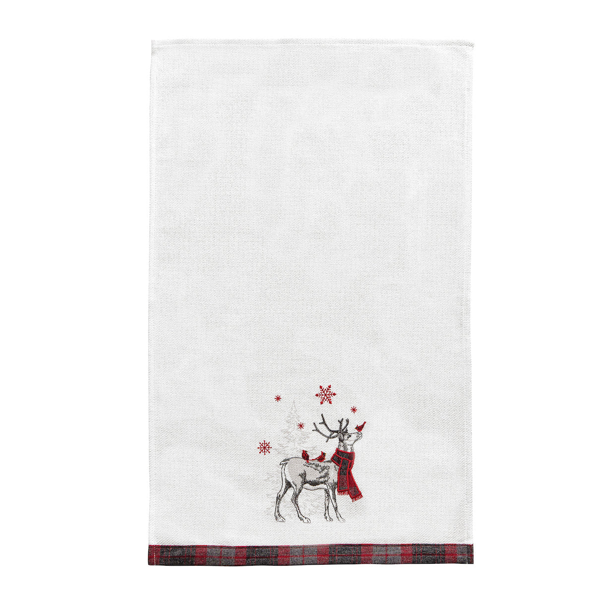 Frosty Deer Kitchen Towel