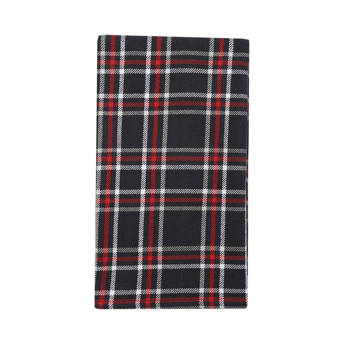 Poinsettia Plaid Kitchen Towel