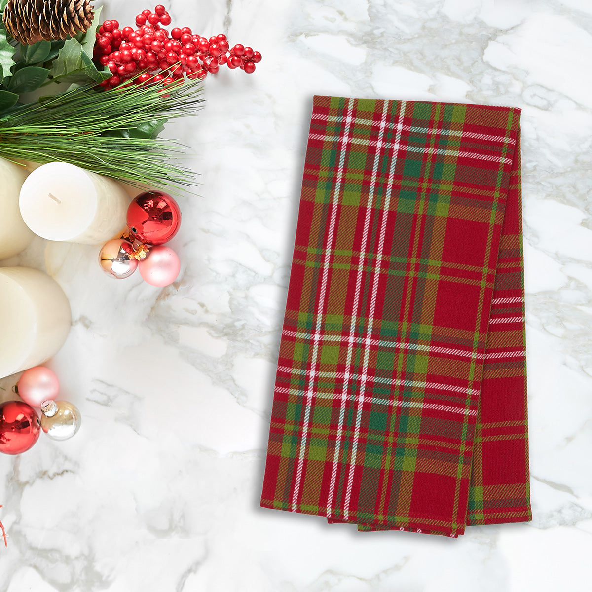Jonah Plaid Woven Kitchen Towel