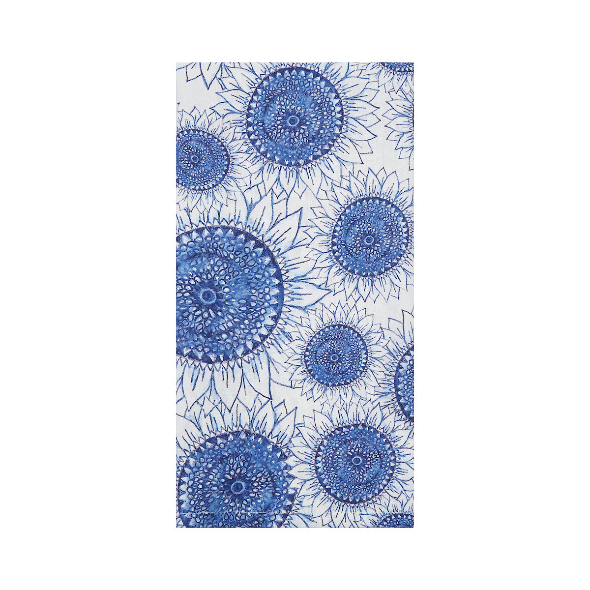 Blue Harvest Sunflower Printed Kitchen Towel