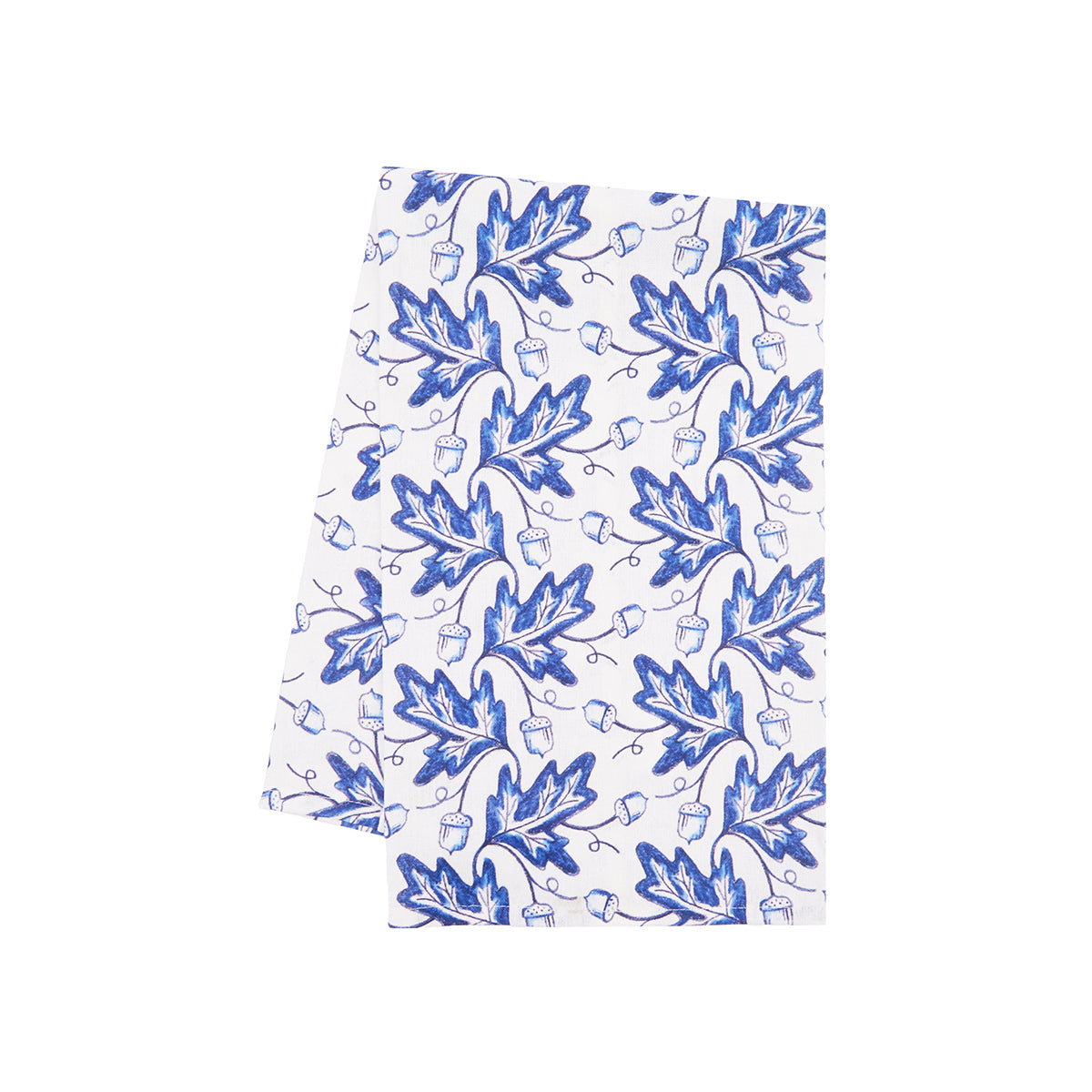 Blue Leaves & Acorn Printed Kitchen Towel