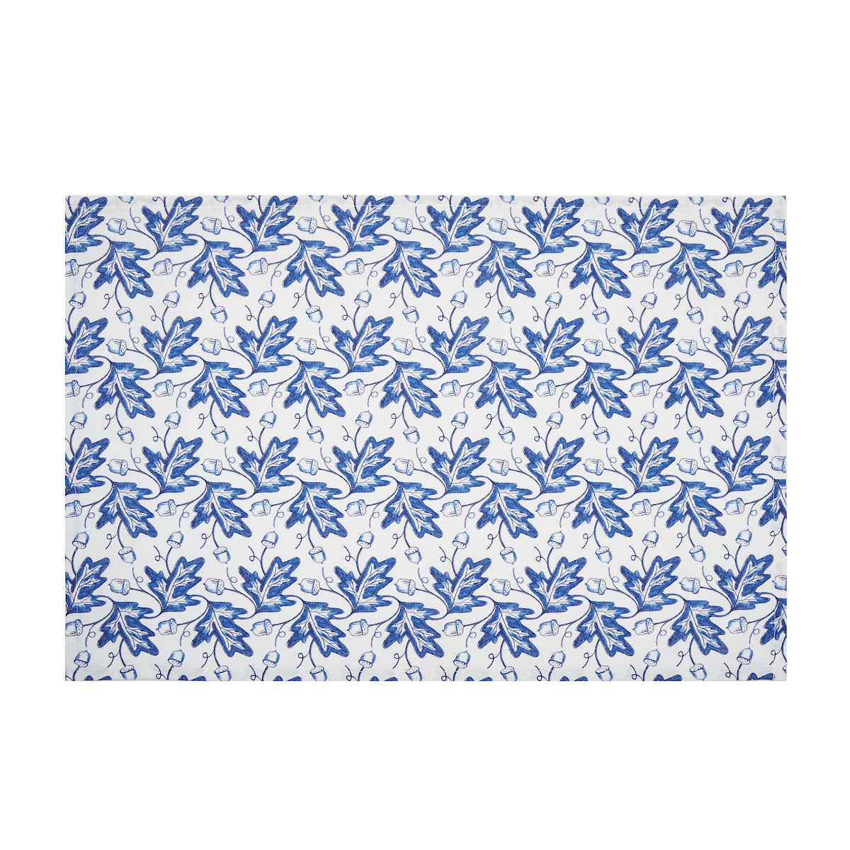 Blue Leaves & Acorn Printed Kitchen Towel