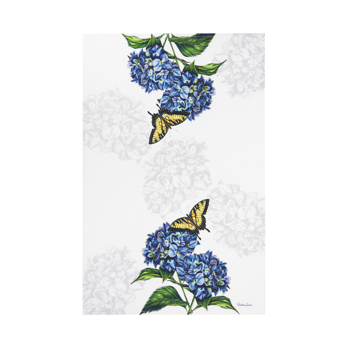 Botanical Butterfly Kitchen Towel