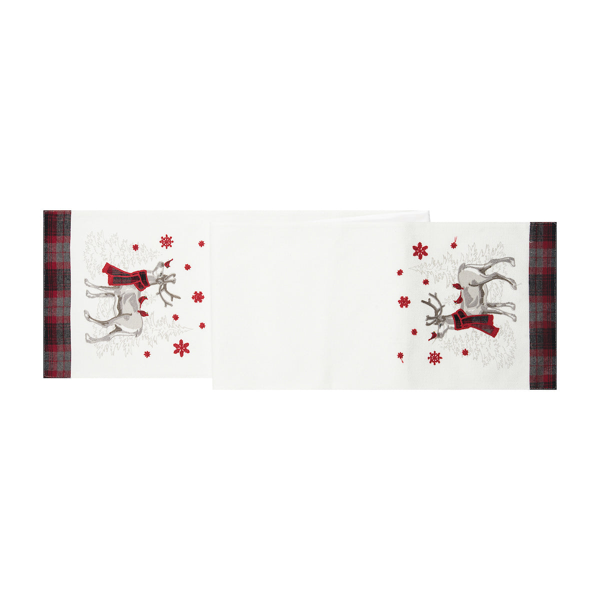 Frosty Deer Embellished Runner