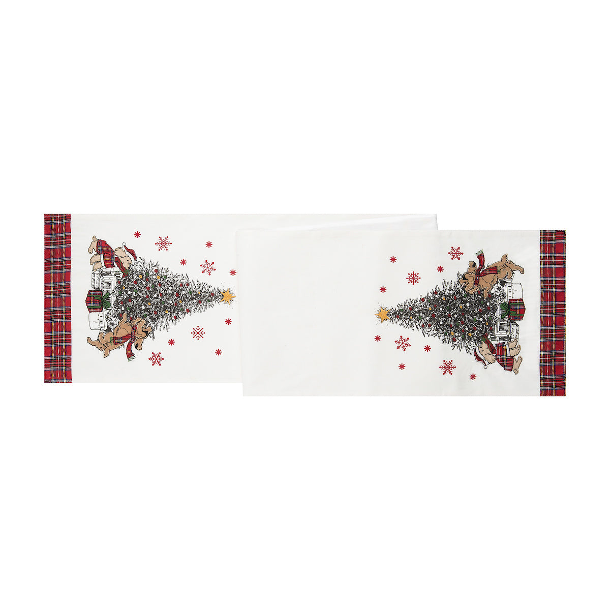 Festive Dogs Embellished Runner
