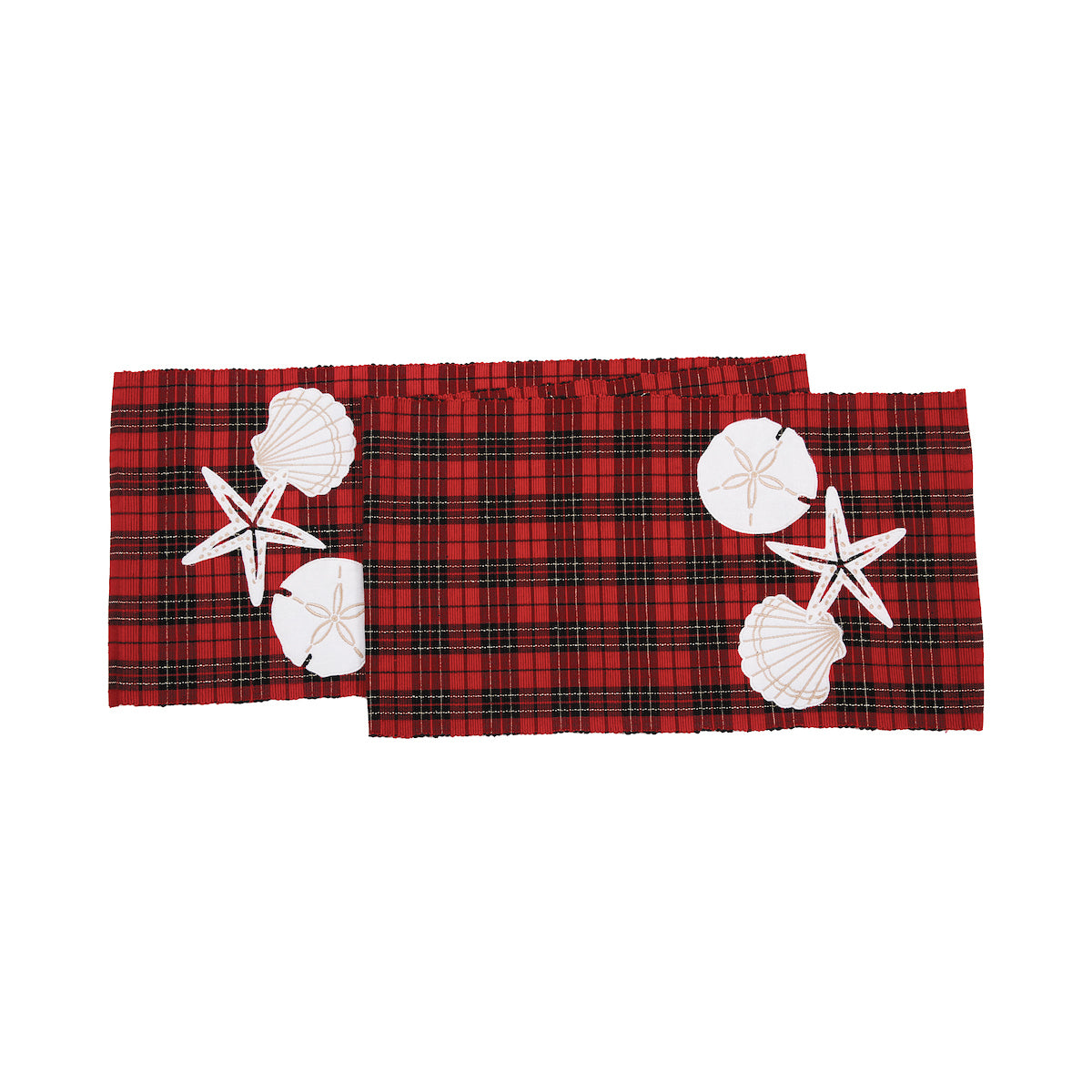 Seaside Plaid Woven Runner
