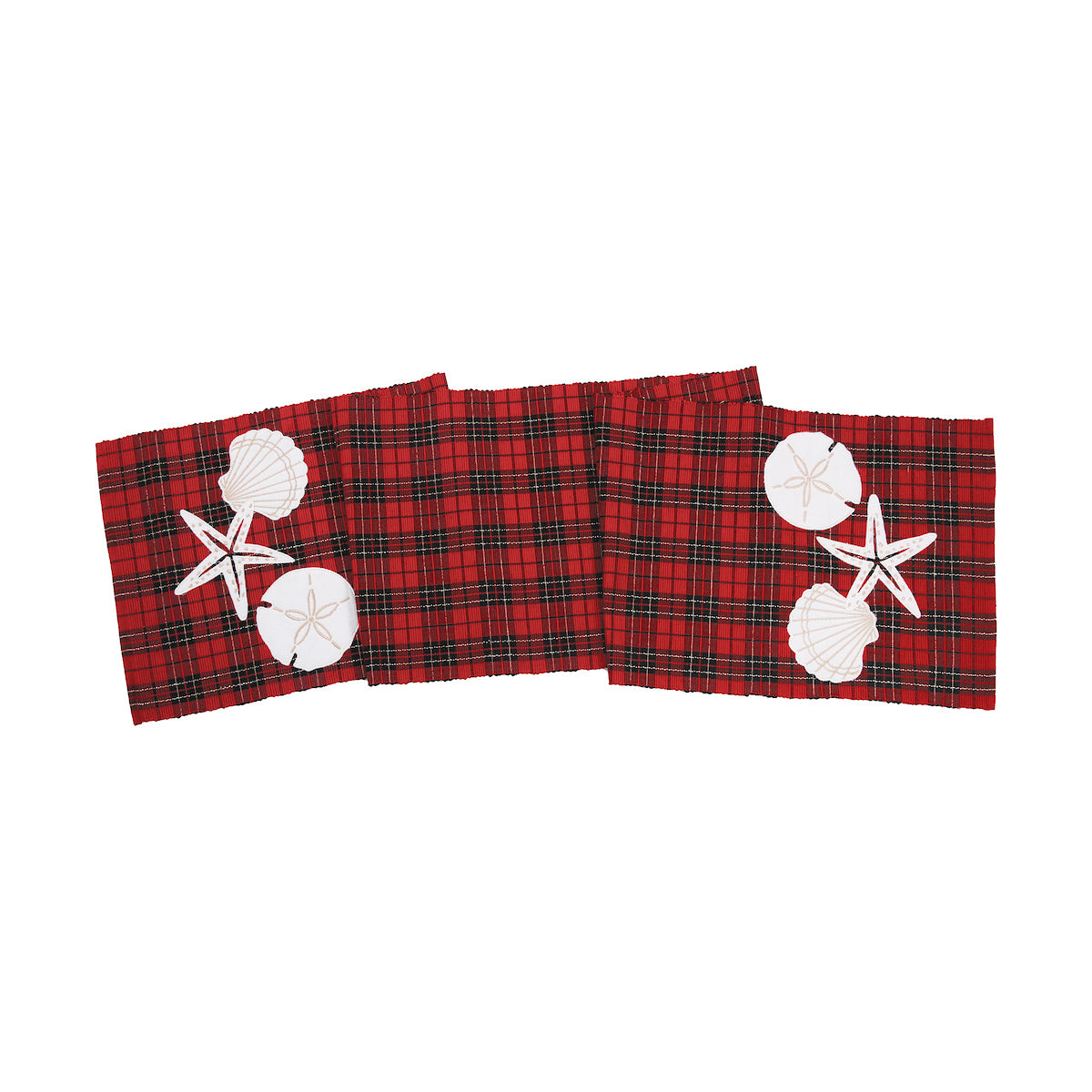 Seaside Plaid Woven Runner