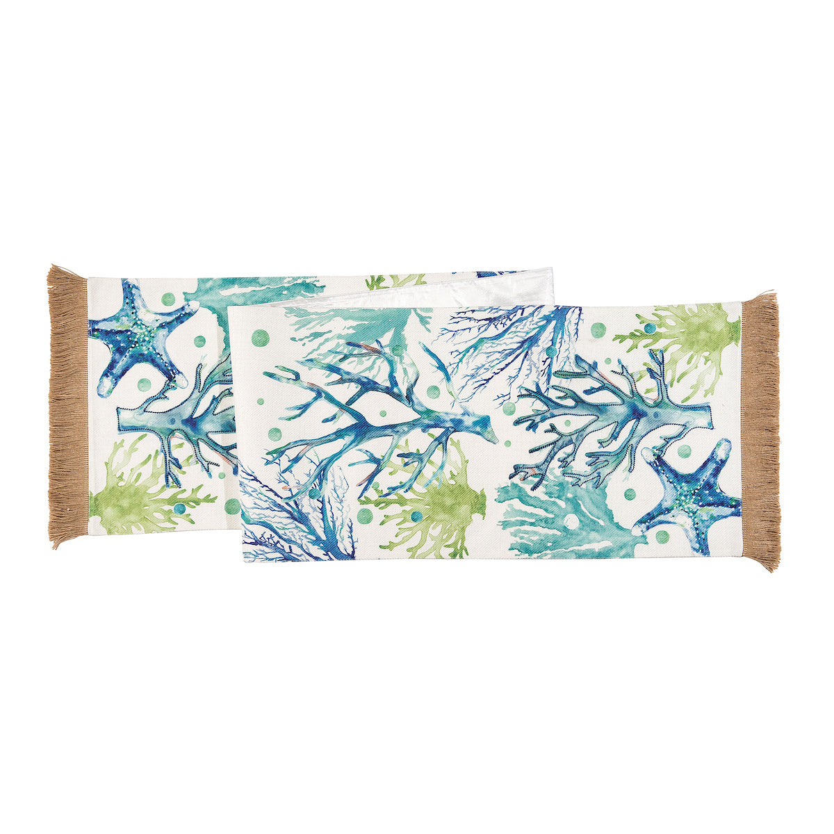 Sea Life Embroidered Runner