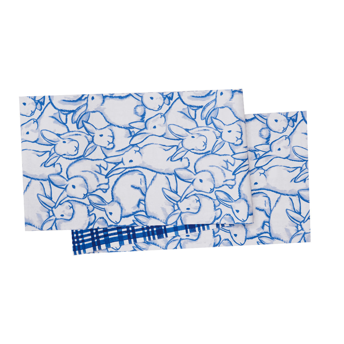 Blue Bun & Plaid Table Linens