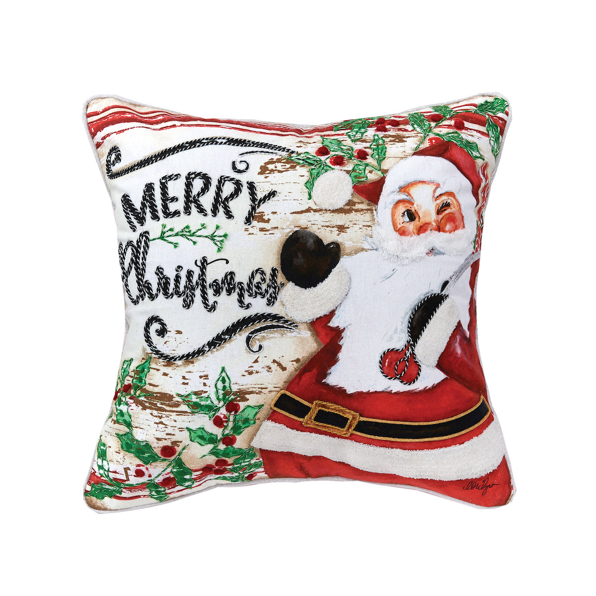 Merry Christmas Santa Pillow
